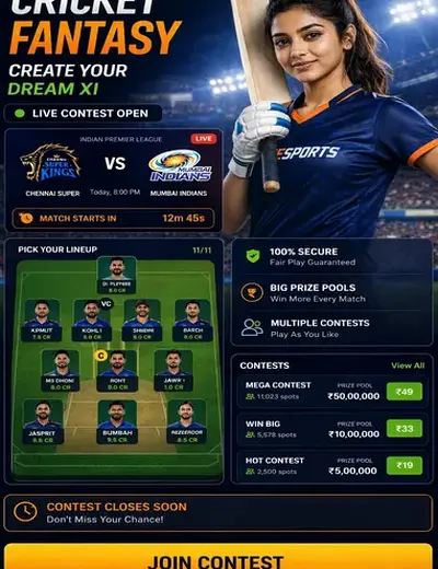 Chesscashplay (chess cash play) fantasy cricket & matchday visual 3